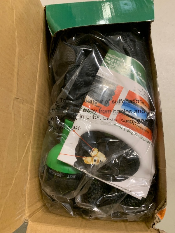 Photo 1 of Flexi Hose Expandable Garden Hose with 8 Function Nozzle, 50FT - Lightweight Retractable Garden Hose, Water Hose - No-Kink Flexibility, 3/4 Inch Solid Brass Fittings and Double Latex Core