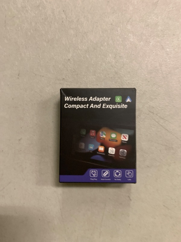 Photo 1 of 2026 Wireless CarPlay Adapter for iPhone & Android Auto, Mini Car Play Converts Wired CarPlay to Wireless, Plug & Play Auto-Connect, Stable Connection for iOS 10+ & Android 11+