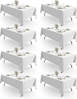 Photo 1 of 10 pack white rectangle table cloths