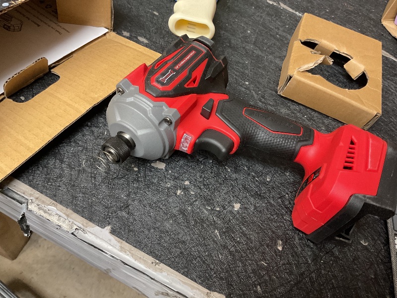 Photo 1 of 1/4 Inch Cordless Impact Driver Compatible with Milwaukee 18V Battery (Bare Tool), 2800 in-lbs Brushless Motor, 3-Speed (0–3900 RPM) Compact & Portable Driver for DIY Projects, Auto-Stop & LED Light