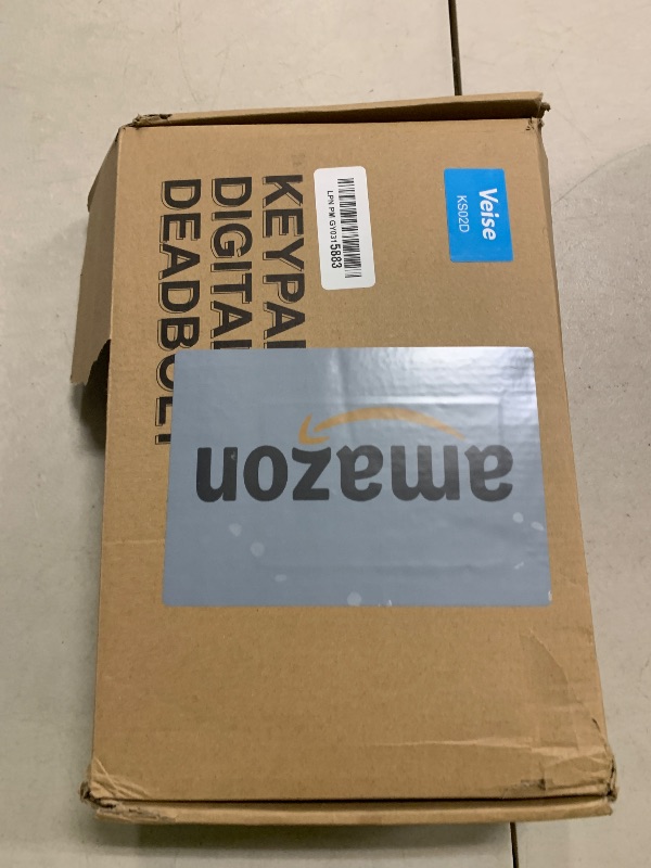 Photo 1 of Veise Fingerprint Door Lock Set, Keyless Entry Door Lock, Front Handle Set, Electronic Keypad Deadbolt with Lever Handle, 2 Keys, Auto-Locking, One-time Codes, Easy to Install, Satin Nickel
