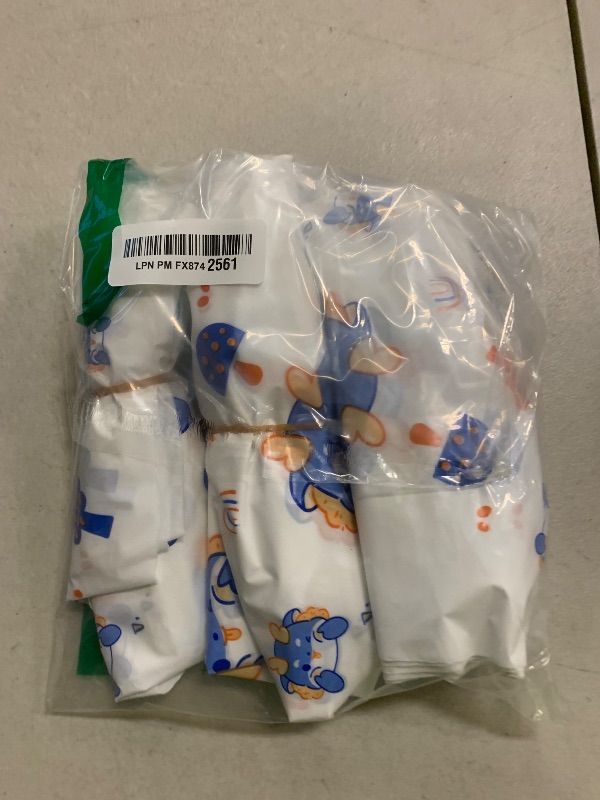 Photo 1 of 10-Pack Kids' Rain Shoe Covers - Waterproof, Dinosaur Pattern, 13.78×11.02 in, Fits Ages 3-8, Ideal for Rainy Days & Outdoor Activities