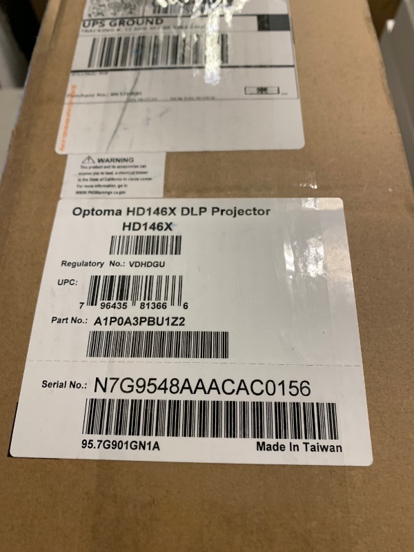 Photo 1 of Optoma HD146X 1080P Full HD Vibrant Home Theater Projector