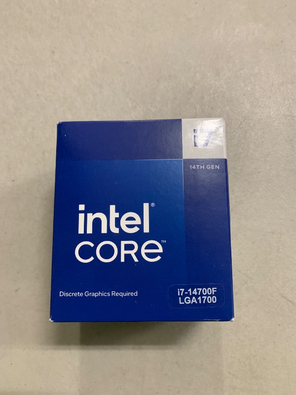 Photo 1 of Intel Core i7-14700F Desktop Processor 20 cores (8 P-cores + 12 E-cores) up to 5.4 GHz