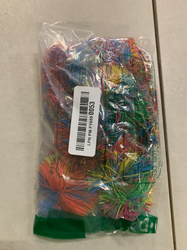 Photo 1 of 16 PCS Sensory Fidget Stringy Balls, Multicolor Soft Rubber Bouncy Stress Balls, Pull Stretch Elastic Ball Toy Rainbow Fidget Party Favors