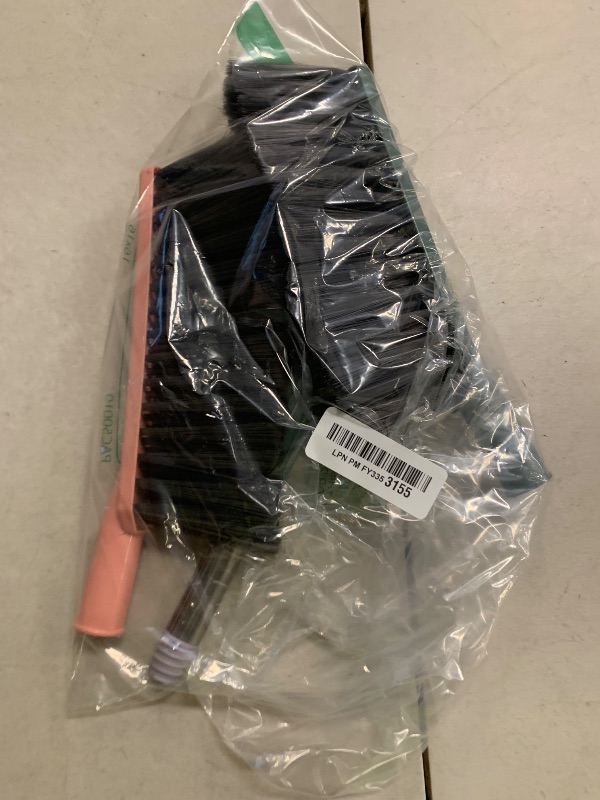 Photo 1 of 2 Pack Soft Bristle Bed Sheets Sweeping Cleaning Brush with Long Hand, Counter Duster for Debris Hair Remover Desk Quilt Sofa Furniture (Pink Green)