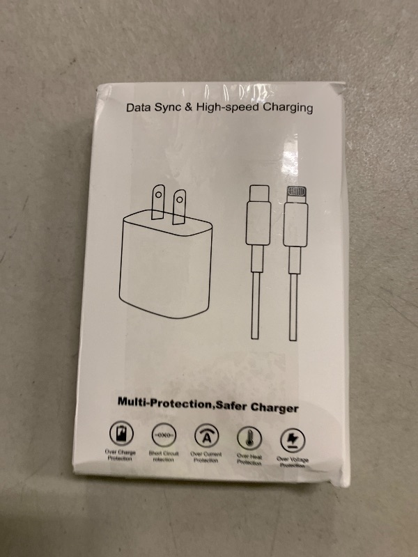 Photo 1 of 3 Pack Fast Charger iPhone,?Apple MFi Certified?6FT iPhone Charger Fast Charging USB C Block Wall Adapter 6 Foot Type C to Lightning Cable for iPhone 14 Pro Max/14 Plus/13 Pro/12/12Pro/11/XS/X,AirPods