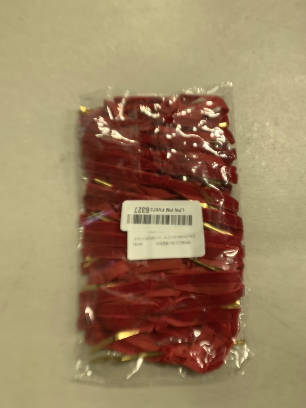 Photo 1 of 24 Pcs Valentine's Day Bows Decorations, Bows for Wine Glass Candle Holder, Red Velvet Valentines Day Ornaments for Valentine's Day Wedding Holiday Mother's Day