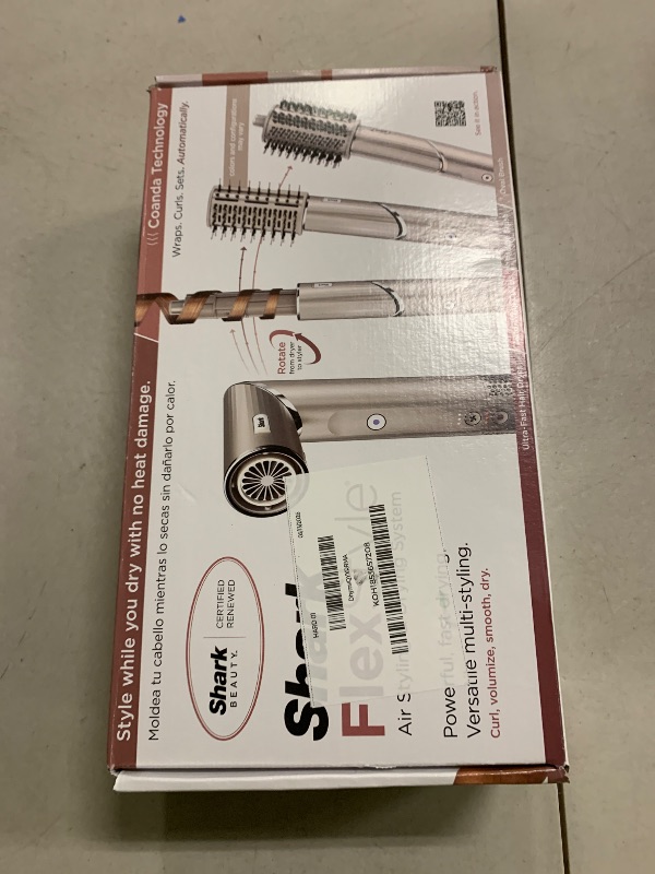 Photo 1 of Shark HD430REF (Refurbished) FlexStyle Air Styling & Drying System, Powerful Hair Dryer Brush & Multi-Styler with Auto-Wrap Curlers, Paddle Brush, Oval Brush, Concentrator Attachment, Stone (Renewed)