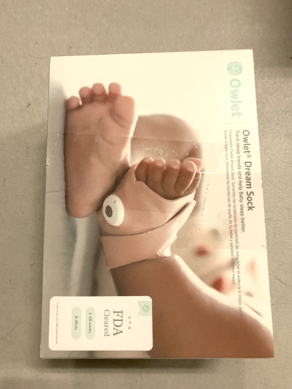 Photo 1 of Owlet Dream Sock® - FDA-Cleared Smart Baby Monitor - Track Live Pulse (Heart) Rate, Oxygen in Infants - Receive Notifications - Dusty rose