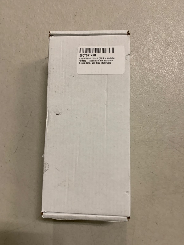 Photo 1 of Apple Watch Ultra 2 [GPS + Cellular, 49mm] - Titanium Case with Blue Ocean Band, One Size (Renewed)