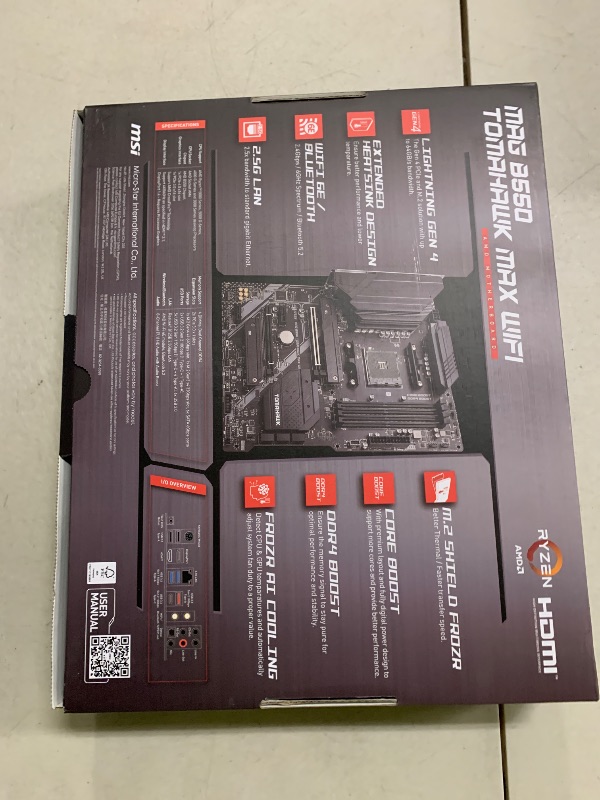 Photo 1 of MSI MAG B550 TOMAHAWK MAX WIFI AMD B550 Socket AM4 ATX