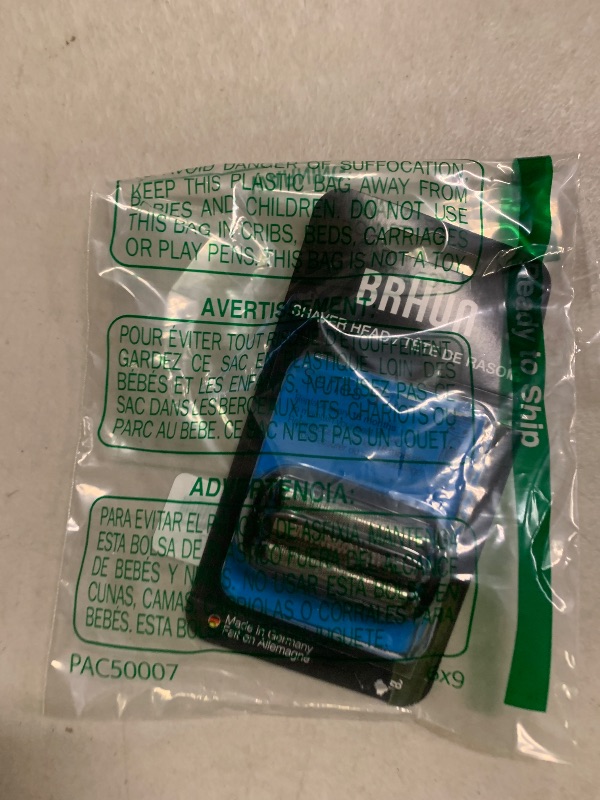 Photo 1 of Braun Series 5 Electric Shaver Replacement Head, Easily Attach Your Shaver Head for a Shave as efficient as Day one, Compatible with New Generation Series 5 Shavers, 54B, Black