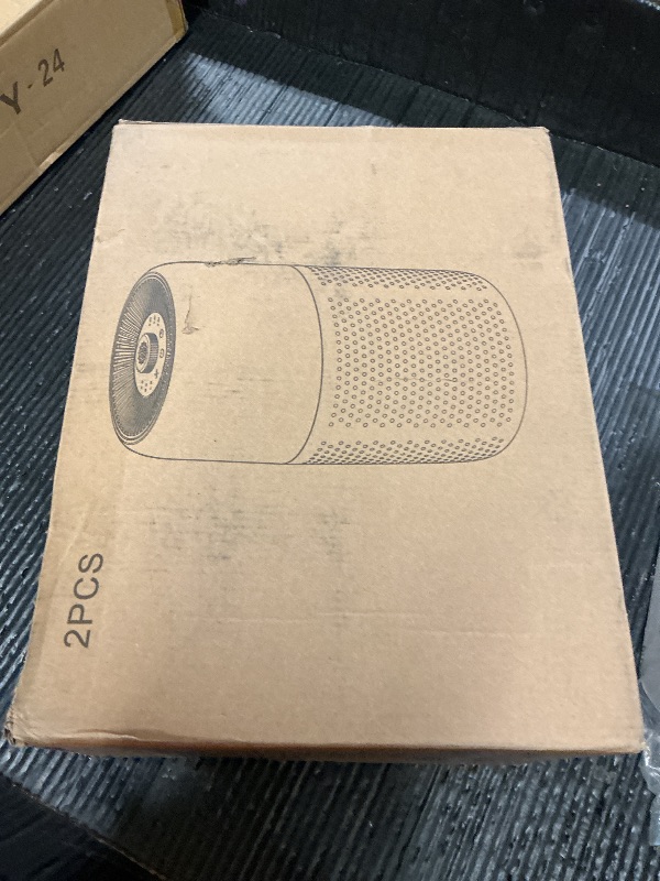 Photo 1 of 2 Pack YARIKI Air Purifiers for Bedroom Home with Aromatherapy Function,Small Air Purifier with Nightlight Speed Control,24dB Low Noise for Better Sleep,For Pet Room Dorm Kitchen,P60 (White)
