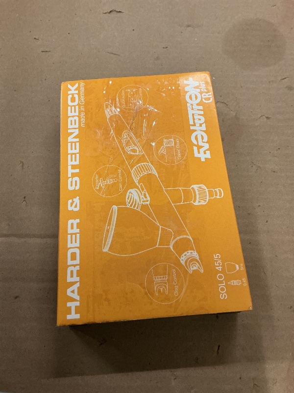 Photo 1 of Evolution CRplus 2024 Solo 0.45mm Airbrush, Nozzle Set 0.45mm fine line, Cup & lid 5ml, Triple Coating, Chrome Finish, PTFE Seal - 121232