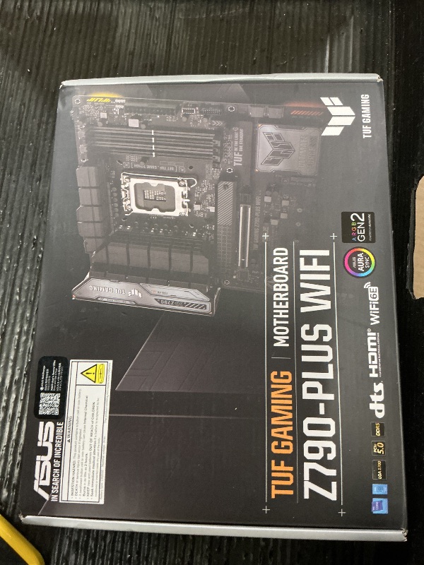 Photo 1 of ASUS TUF Gaming Z790-Plus WiFi LGA 1700(Intel 14th,12th &13th Gen) ATX Gaming Motherboard(PCIe 5.0,DDR5,4xM.2 Slots,16+1 DrMOS,WiFi 6,2.5Gb LAN,Front USB 3.2 Gen 2 Type-C,Thunderbolt 4(USB4),Aura RGB)
