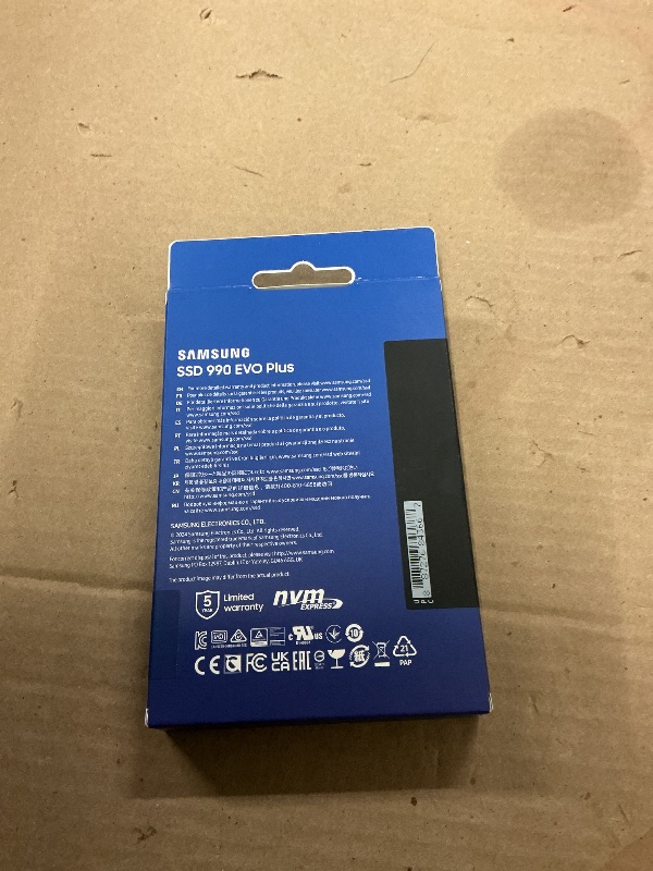 Photo 1 of FACTORY SEALED— Samsung 990 EVO Plus SSD 4TB, PCIe Gen 4x4 | Gen 5x2 M.2, Speeds Up-to 7,250 MB/s, Upgrade Storage for PC/Laptops, HMB Technology and Intelligent Turbowrite 2.0, (MZ-V9S4T0B/AM)