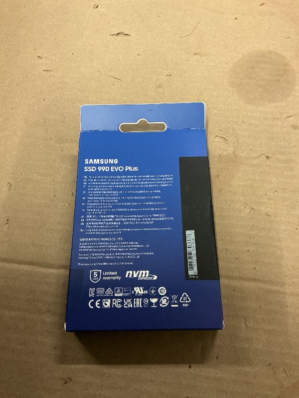 Photo 1 of FACTORY SEALED— Samsung 990 EVO Plus SSD 4TB, PCIe Gen 4x4 | Gen 5x2 M.2, Speeds Up-to 7,250 MB/s, Upgrade Storage for PC/Laptops, HMB Technology and Intelligent Turbowrite 2.0, (MZ-V9S4T0B/AM)