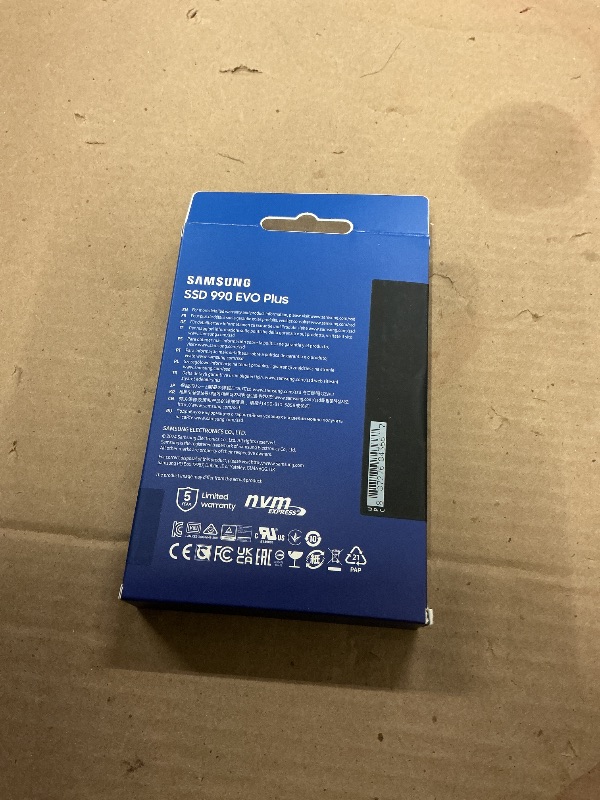 Photo 1 of FACTORY SEALED— Samsung 990 EVO Plus SSD 4TB, PCIe Gen 4x4 | Gen 5x2 M.2, Speeds Up-to 7,250 MB/s, Upgrade Storage for PC/Laptops, HMB Technology and Intelligent Turbowrite 2.0, (MZ-V9S4T0B/AM)