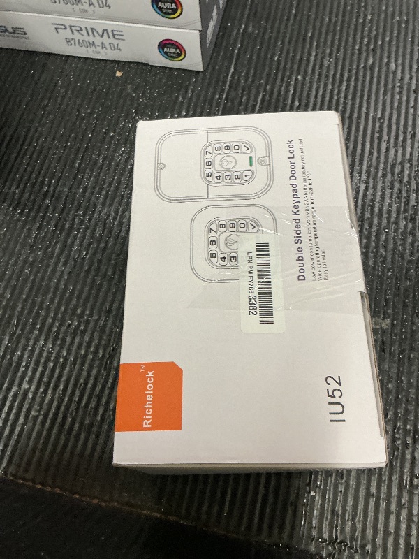 Photo 1 of Richelock IU52 Double-Sided Keypad Door Lock, All-Weather, Fully Waterproof Keyless Entry with Dual-Sided Programmable Codes, Same Key Both Sides for Outdoor, Indoor, Gate & Fence