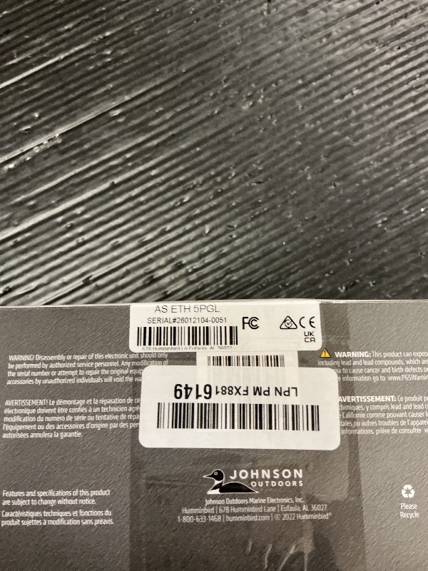 Photo 1 of Humminbird 5 Port Ethernet Switch – AS ETH 5PGL