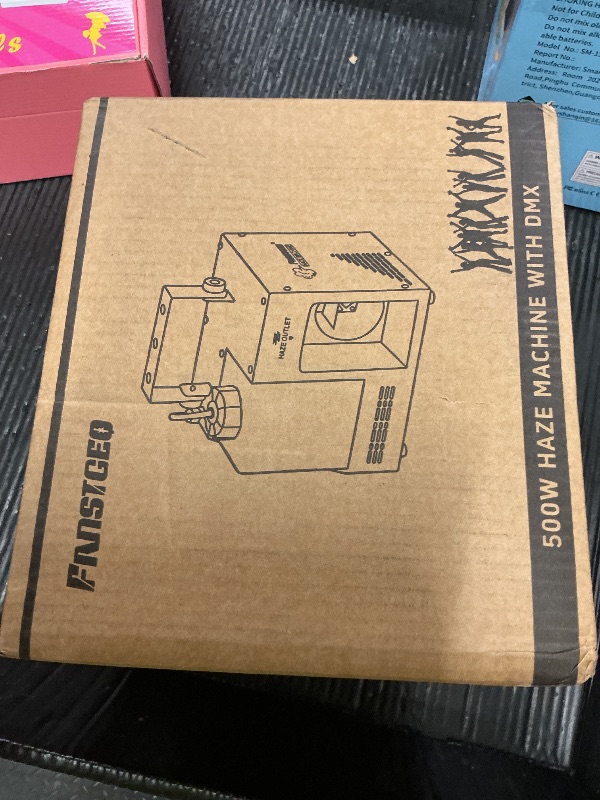 Photo 1 of Haze Machine, Continuous Fog Machine with Wireless Remote Timer and DMX, Enhances the Light Show, Perfect for DJ Clubs, Stages, and Halloween Parties