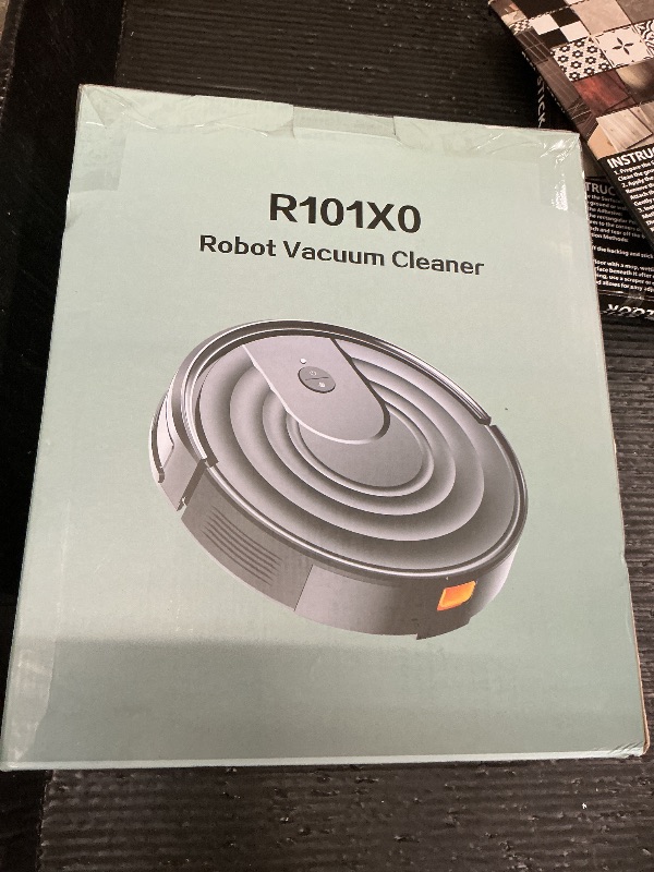 Photo 1 of Robot Vacuum and Mop Combo, Robotic Vacuum Cleaner 5000Pa Strong Suction 130 Mins Runtime, Slim, Low Noise, Automatic Self-Charging, Wi-Fi/App/Alexa Control, Ideal for Hard Floor/Low-Pile Carpet