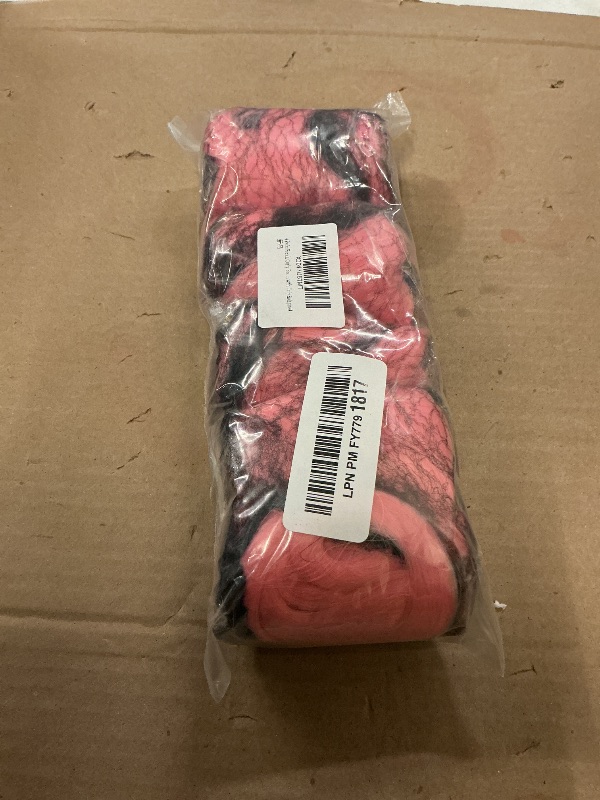 Photo 1 of 4 Packs French Curly Braiding Hair 24 Inch Loose Wave Spiral Crochet Hair for Black Women Pre-Stretched With Curly Ends, Pink