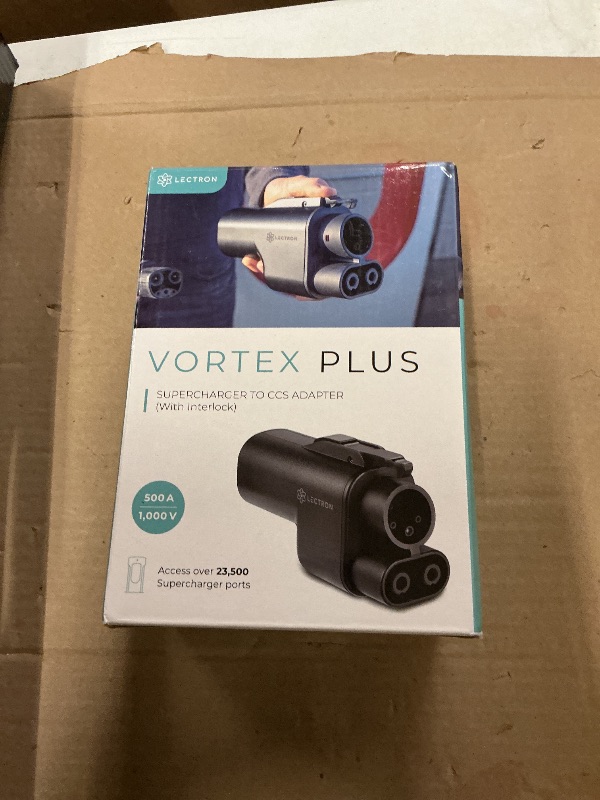 Photo 1 of Lectron NACS to CCS Electric Vehicle Adapter with Interlock - (500A/1,000V) - Compatible with Tesla Superchargers - CCS1 EV Fast Charging with Vortex Plus [Check Automaker for Compatibility] - UL 2252