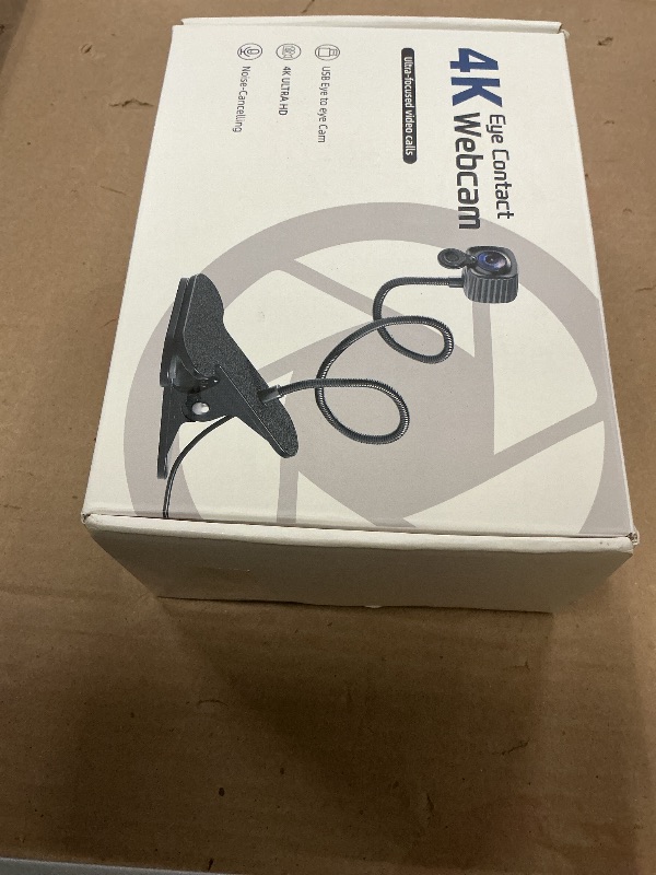 Photo 1 of Uyissykia 4K Center Screen Webcam with Microphone, AutoFocus 4K Middle Screen Webcam USB Type-C/A Adapter, Eye Level Camera Plug&Play (Clamp)