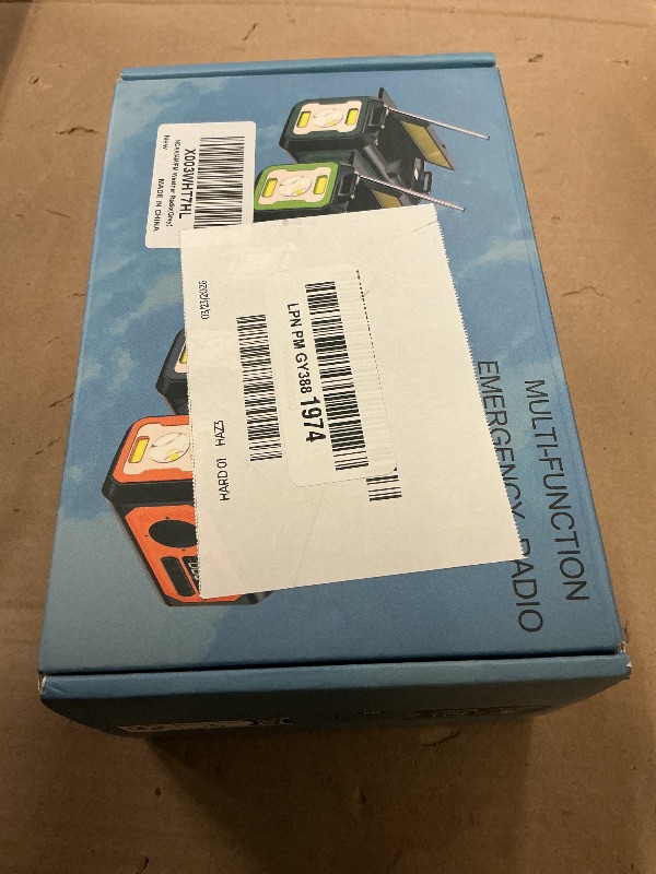 Photo 1 of 12000mAh Emergency Weather Radio, Hand Crank Solar Radio Portable AM/FM/NOAA Radio with 2 Solar Panels 3 Charging Methods SOS Alarm 3 Mode Flashlight Phone Charger Compass Reading Lamp