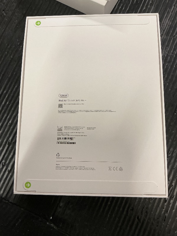 Photo 1 of FACTORY SEALED— Apple iPad Air 13-inch with M3 chip Built for Apple Intelligence, Liquid Retina Display, 128GB, 12MP Front/Back Camera, Wi-Fi 6E, Touch ID, All-Day Battery Life — Space Gray