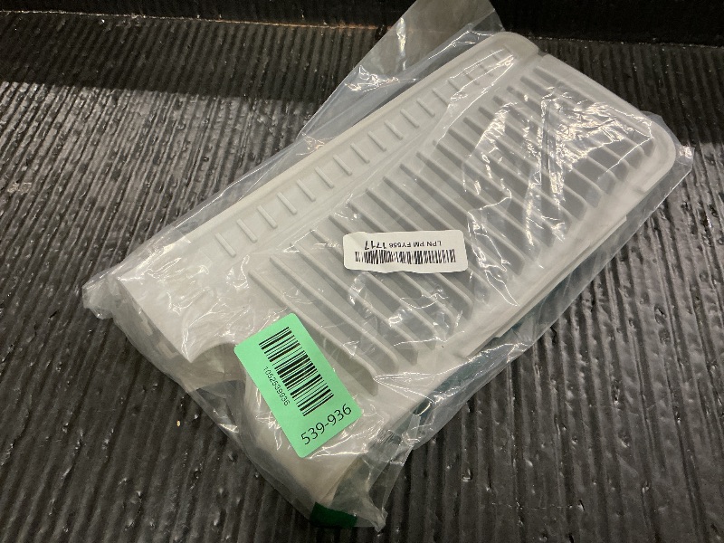 Photo 1 of 24'' Folding Faucet Mat for Kitchen Sink Splash Guard[7° Slope Fast Self-draining][Snap Lock Fit] Kitchen Sink Faucet Mat Splash Guard Kitchen Sink Area Water Splash Guard Behind Faucet Draining Mat