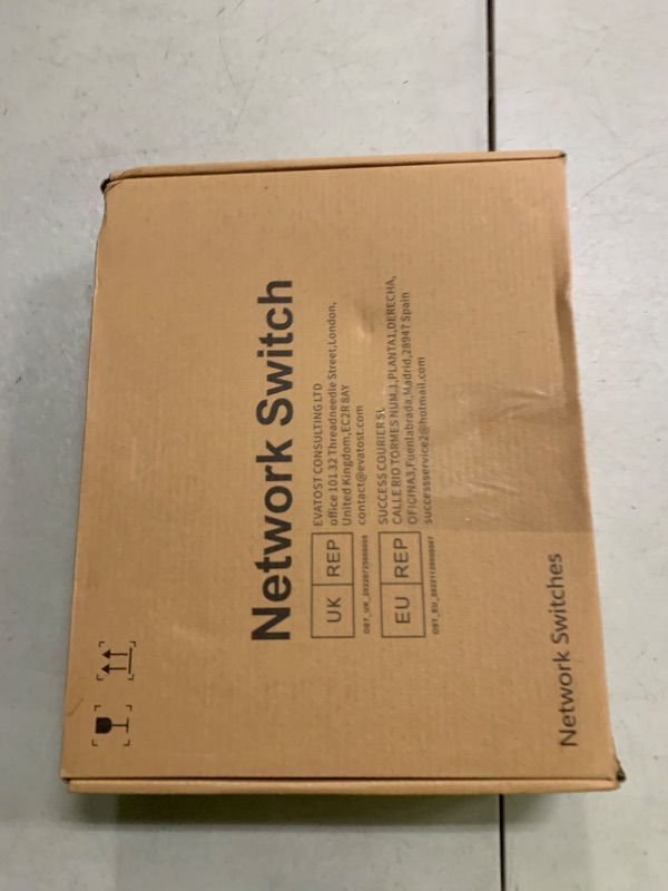 Photo 1 of PoE Switch, 16 Port Managed POE+ Ethernet Switch(16 POE+ Ports+2 Gigabit Uplink,1 x 1.25G SFP), 240W Built-in Power, Support VLAN, QoS, Fanless Metal, Plug & Play(Wall Mount/Rack Mount)