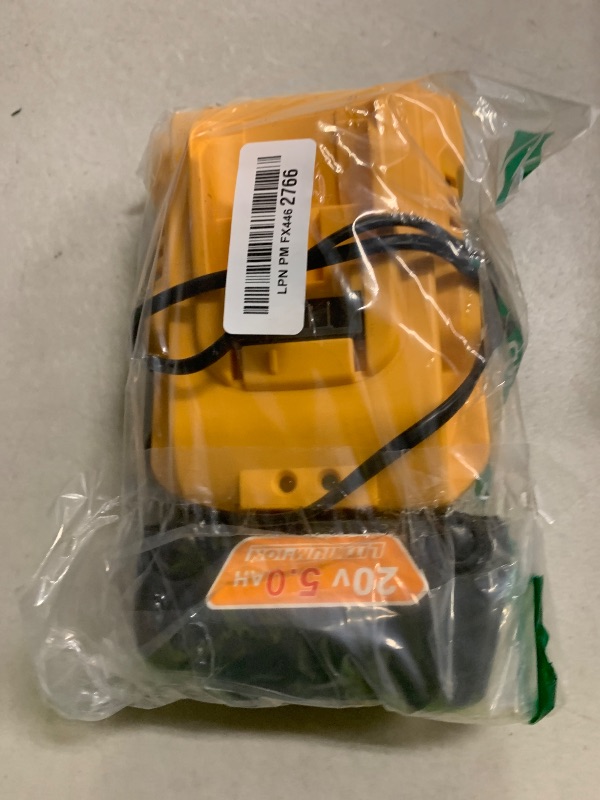 Photo 1 of 20v Max Battery Replacement for Dewalt Battery 5.0Ah with DCB112 Battery Charger Station for DCB200 DCB120