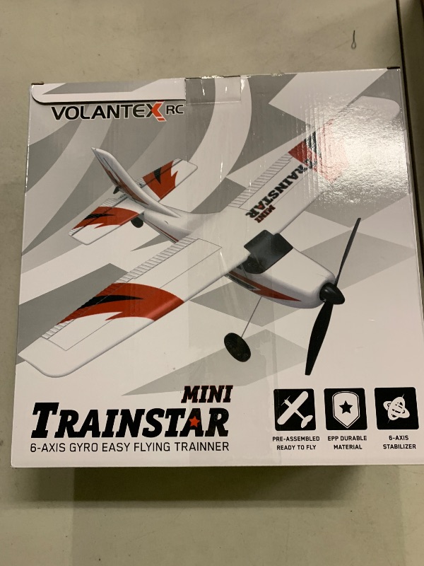 Photo 1 of volantexrc RC Plane Trainer 3CH Remote Control Airplane with Prop Saver, 6-Axis Gyro Stabilizer & 3 Modes to Fly, Hobby Radio Controlled Aircraft RTF for Beginners & Adults (400mm,Red)