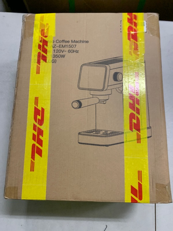 Photo 1 of COFIBREWS 20 Bar Espresso Coffee Machine with LED Touch Screen, Espresso Maker with Self-Cleaning Function & Milk Frother, Compact Cappuccino & Latte Maker for Home and Office