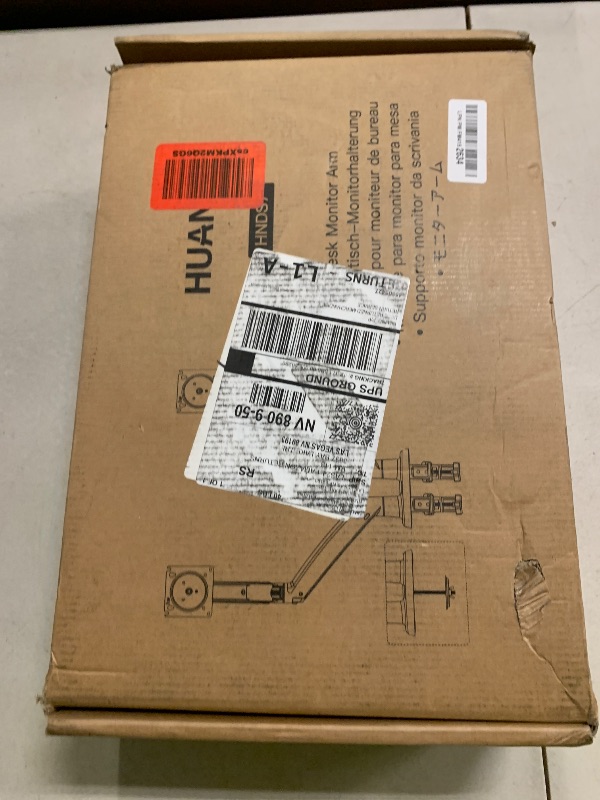 Photo 1 of HUANUO Dual Monitor Stand for 13?–40?, Premium Dual Monitor Mount with USB, Height Adjustable Monitor Stand for 2 Monitors, VESA Mount with Clamp/Grommet Base, Holds 26.4lbs per Arm, HNDS7