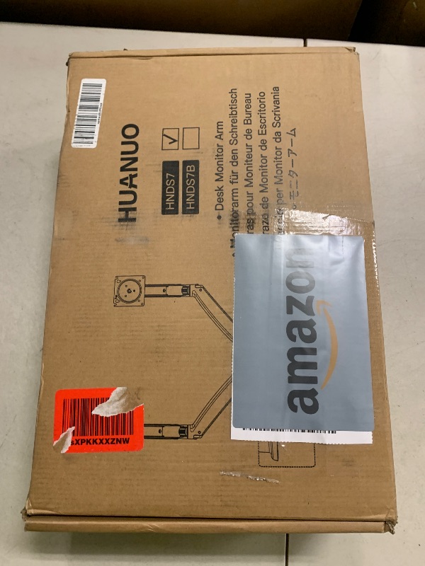 Photo 1 of HUANUO Dual Monitor Stand for 13?–40?, Premium Dual Monitor Mount with USB, Height Adjustable Monitor Stand for 2 Monitors, VESA Mount with Clamp/Grommet Base, Holds 26.4lbs per Arm, HNDS7