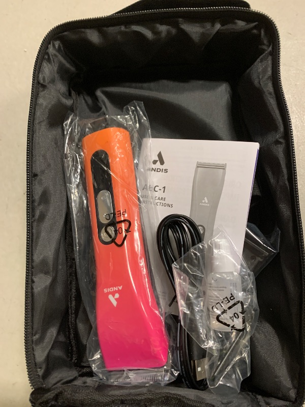 Photo 1 of Andis 562745 ProClip 5-in-1 Adjustable Blade Cord/Cordless Pet Hair Clipper, 5 Blade Settings, 5 Speeds, Feather Light, Digital Display Screen, Sunset