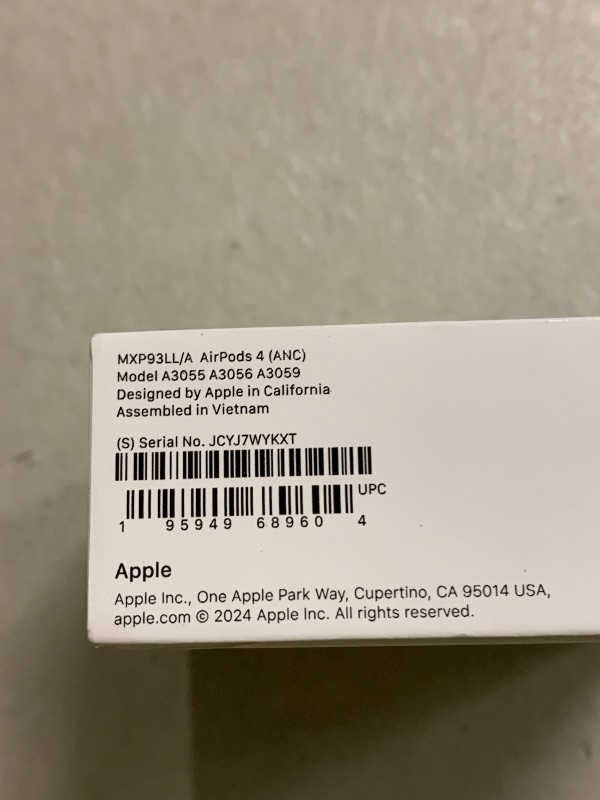 Photo 1 of Apple AirPods 4 Wireless Earbuds, Bluetooth Headphones, with Active Noise Cancellation, Adaptive, Transparency Mode, Personalized Spatial Audio, USB-C Charging Case, Wireless Charging, H2 Chip