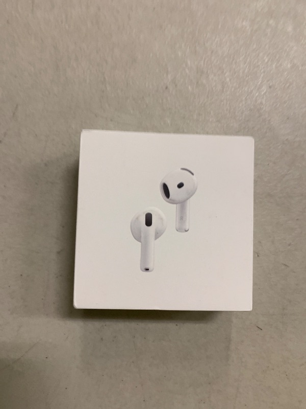 Photo 1 of Apple AirPods 4 Wireless Earbuds, Bluetooth Headphones, with Active Noise Cancellation, Adaptive, Transparency Mode, Personalized Spatial Audio, USB-C Charging Case, Wireless Charging, H2 Chip