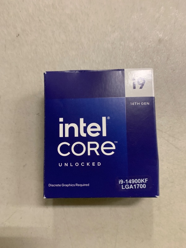 Photo 1 of Intel® Core™ i9-14900KF New Gaming Desktop Processor 24 cores (8 P-cores + 16 E-cores) - Unlocked