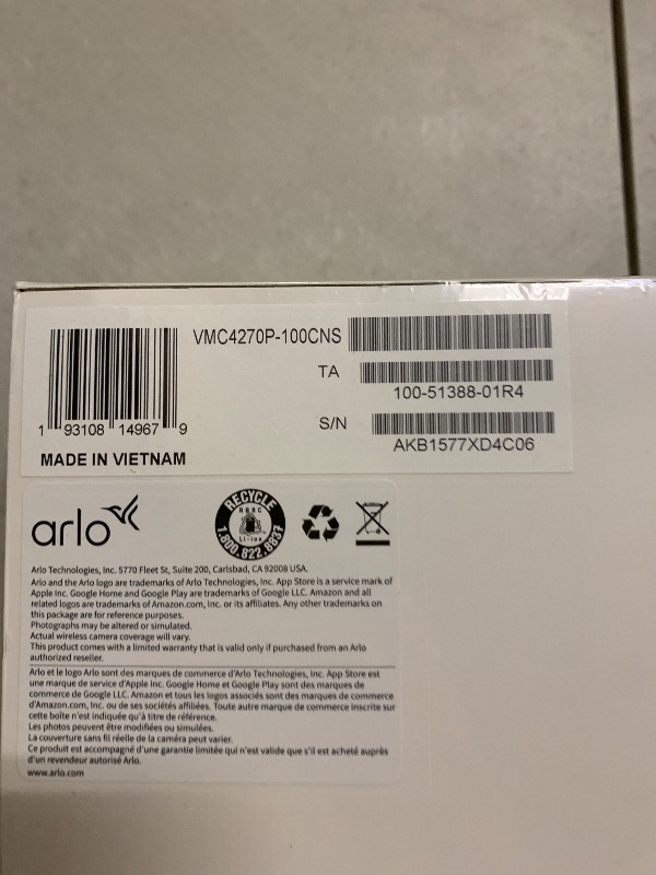 Photo 1 of Arlo Pro 6 Wire-Free Indoor/Outdoor 2K Security Camera - White - 2 Pack