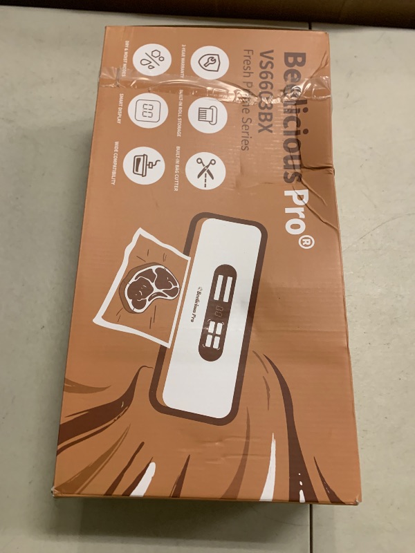 Photo 1 of Vacuum Sealer Machine with AirLock ProSeal System, 10-in-1 Vacuum Sealer for Food, Dry & Moist Modes, Compact Design with Digital Timer, Built-in Cutter & Roll Storage, Stainless Steel