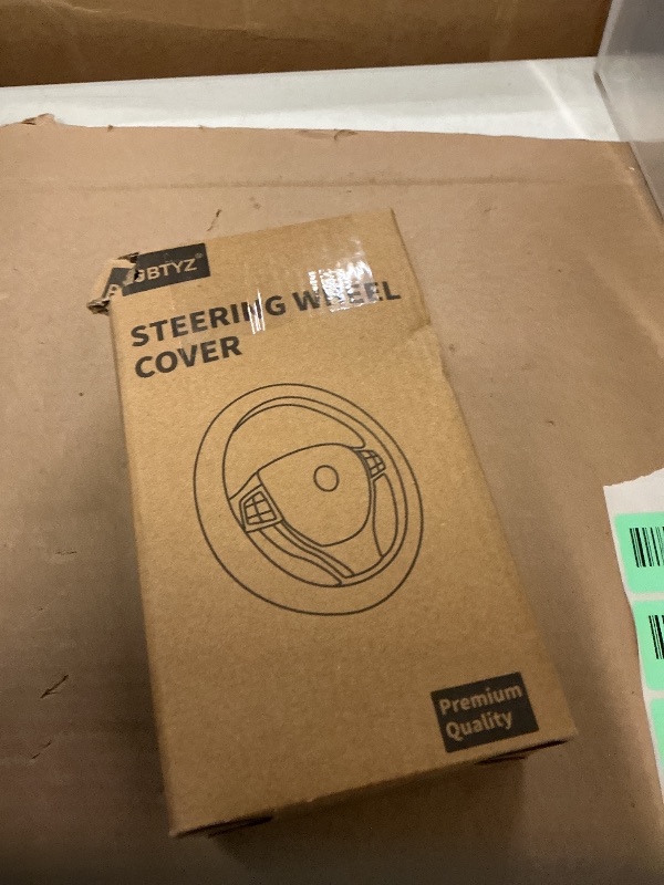 Photo 1 of ?2025 Model? Breathable Soft Leather Car Steering Wheel Cover for Men Women, Non-Slip, Comfortable,Universal 15 inches Steering Wheels, Brown