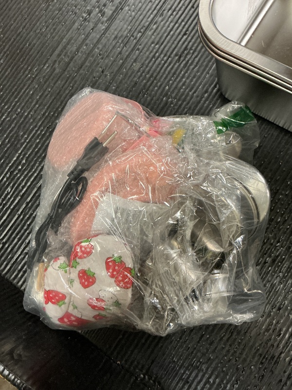 Photo 1 of Gotoofun Kid Cooking Sets Real Mini Kitchen, Food Making for Beginner Children 8 9 10 11 12 Boys Girls Cooking Educational Toys, Junior Easy Safe Montessori Tools Dishes Knife Set-Pink