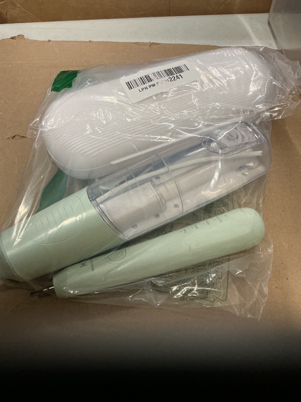 Photo 1 of 2-1 Oral Clean Kit- Water Dental flosser & Electric Toothbrush Combo- Brushing & Flossing- for Teeth Cleaning and Gum Health (Light Green)