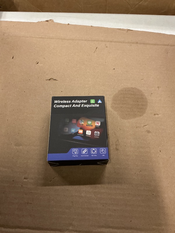 Photo 1 of 2026 Aimoon Mini Wireless CarPlay Adapter Upgrade Wired to Wireless for CarPlay & Android Auto Plug and Play Fast Auto-Reconnect Stable Control Zero Delay Car Play for iPhone iOS 10+ Android 11+