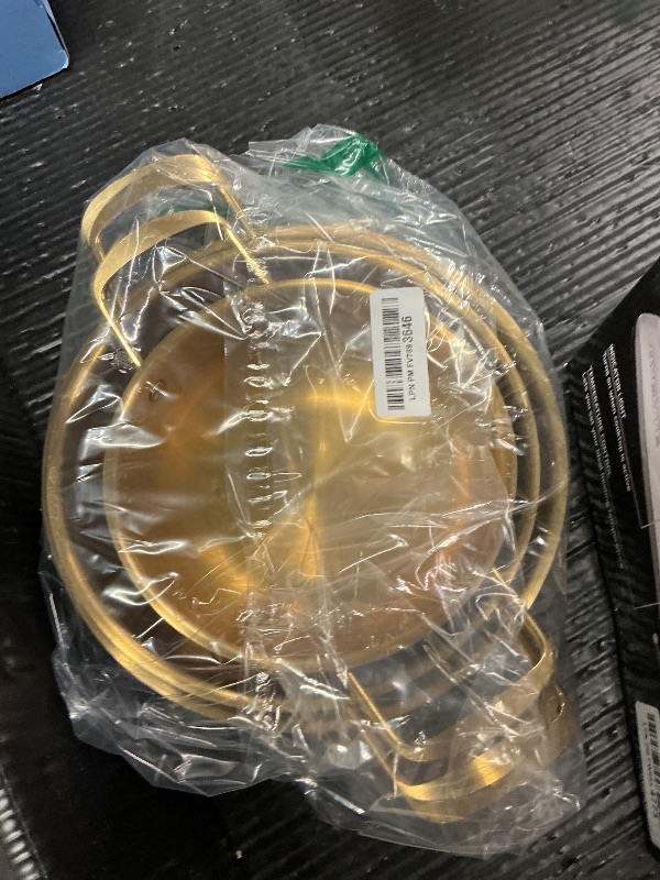 Photo 1 of 3 Pcs Korean Ramen Noodle Pot with Handles, Stainless Steel Everyday Pan, Golden Korean Cooking Pot for Soup, Noodle, Pasta, Home and Outdoor, Dishwasher Safe, Size 7", 8.7", 9.5"